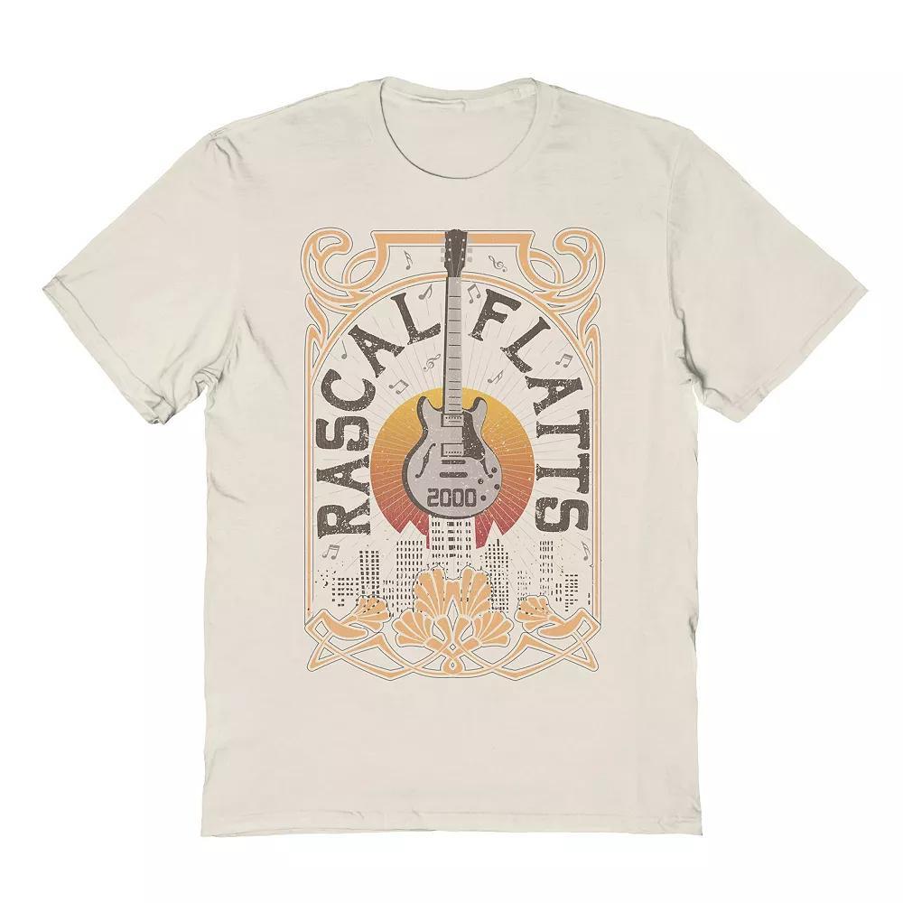 Men's Graphic Tee Warm Guitar, Size: Medium, Natural Product Image