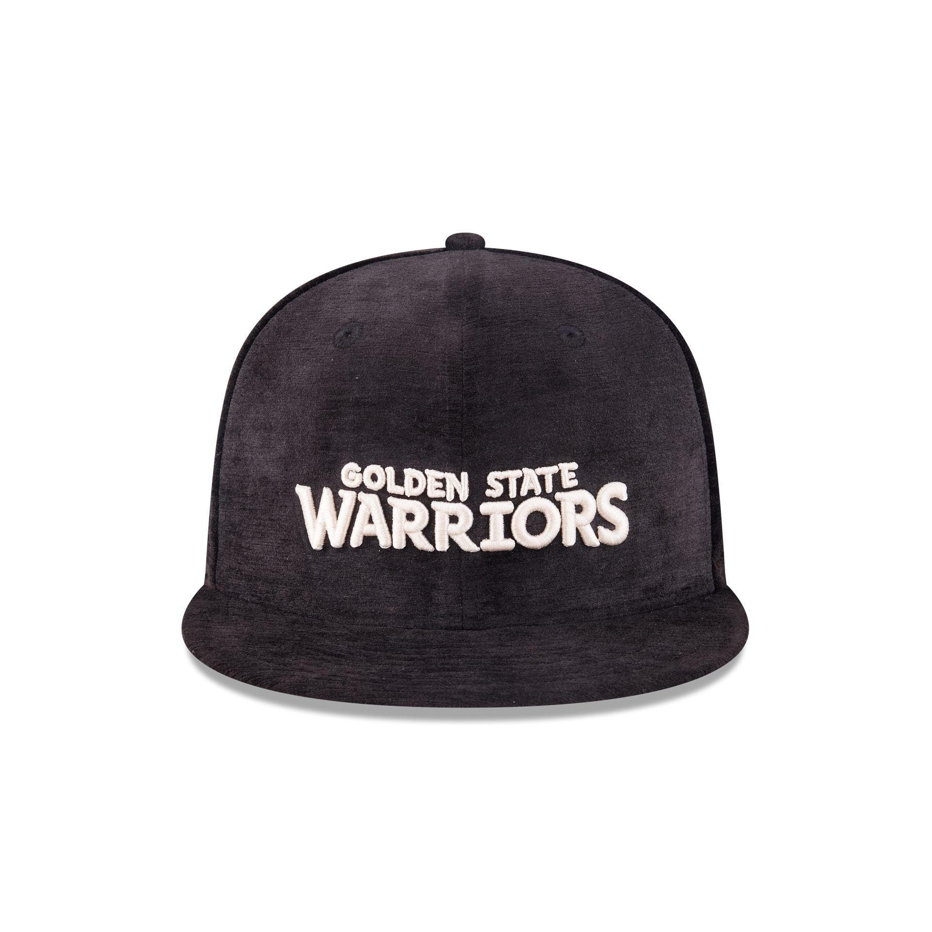 Golden State Warriors Black Velvet 59FIFTY Fitted Hat Male Product Image