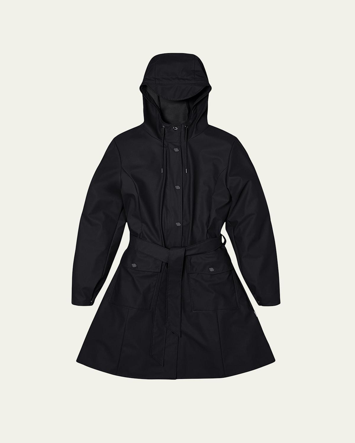 Womens Curve Hooded Rain Jacket Product Image