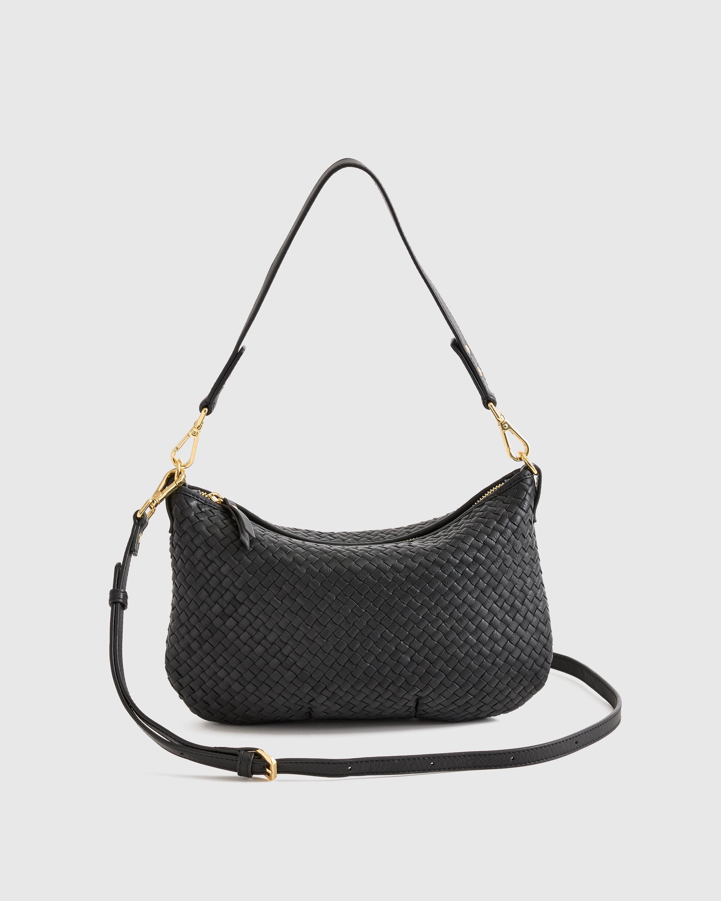 Italian Handwoven Leather Mini Shoulder Bag Product Image