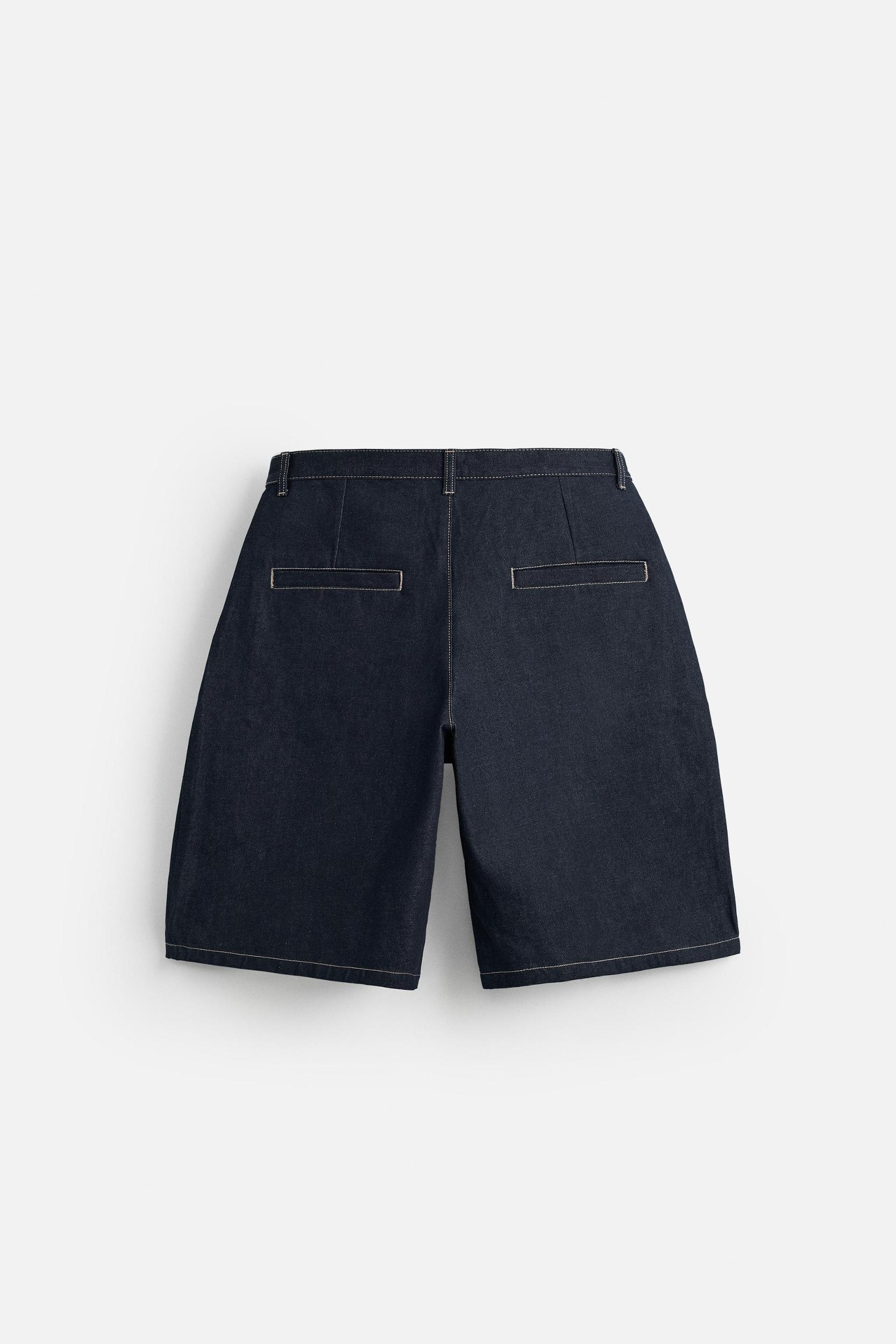 WIDE FIT DENIM SHORTS Product Image