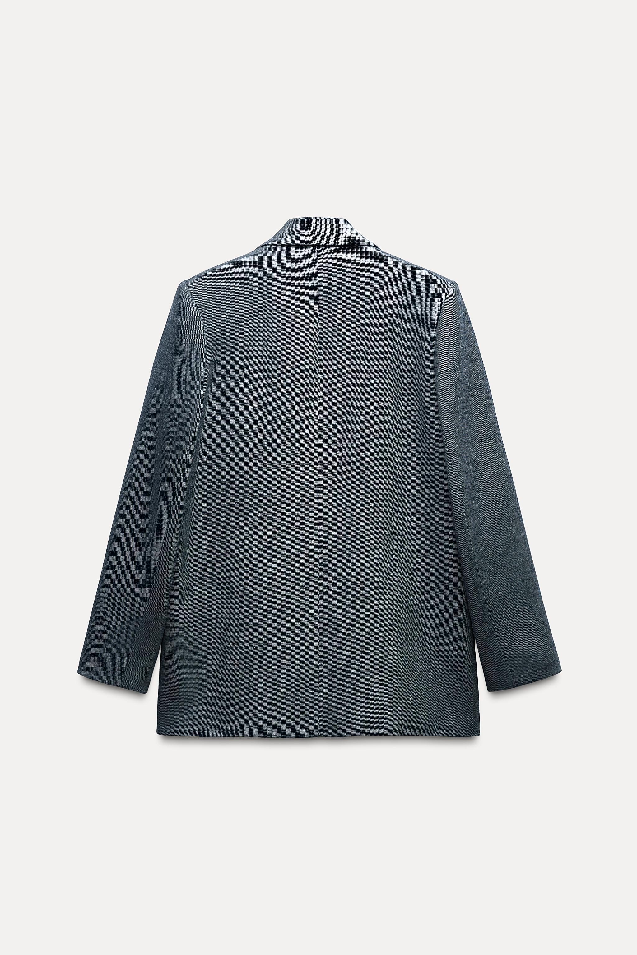 STRAIGHT CUT SHOULDER PAD BLAZER Product Image