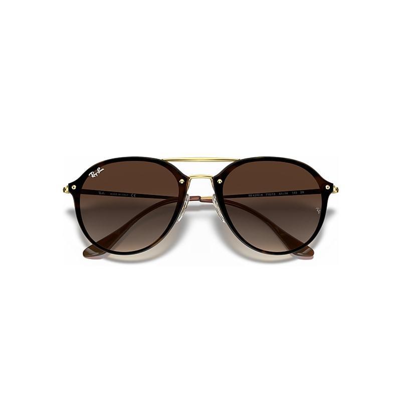 Ray-Ban Blaze Double Bridge Sunglasses Frame Brown Lenses Product Image