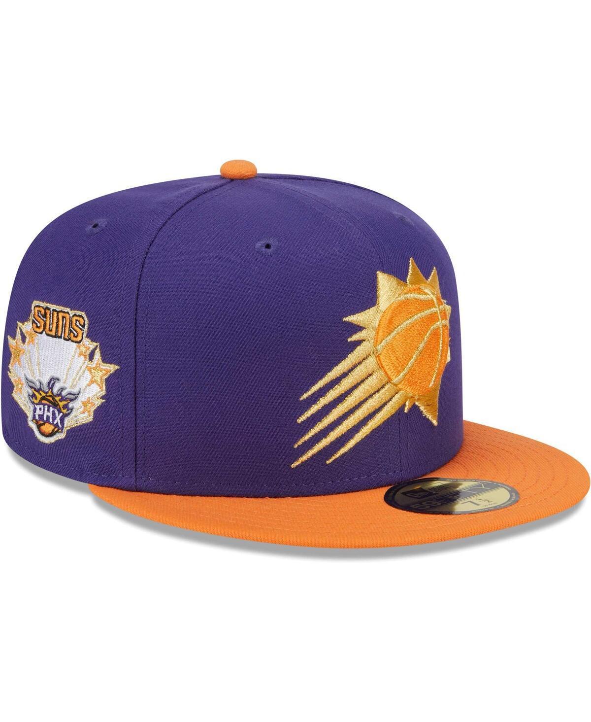 Mens New Era Purple/Orange Phoenix Suns Gameday Gold Pop Stars 59FIFTY Fitted Hat Product Image