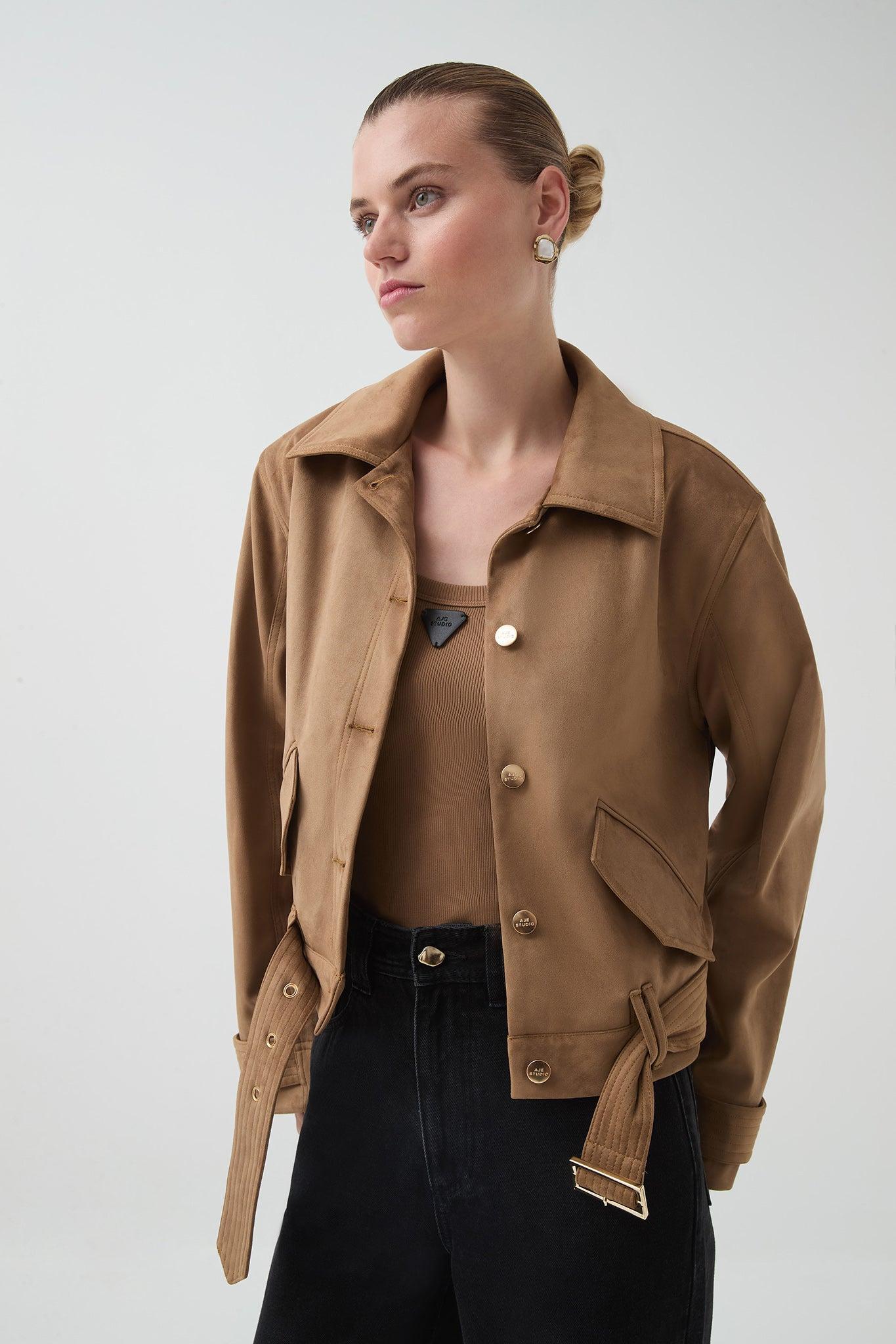 Calyx Vegan Suede Jacket Product Image