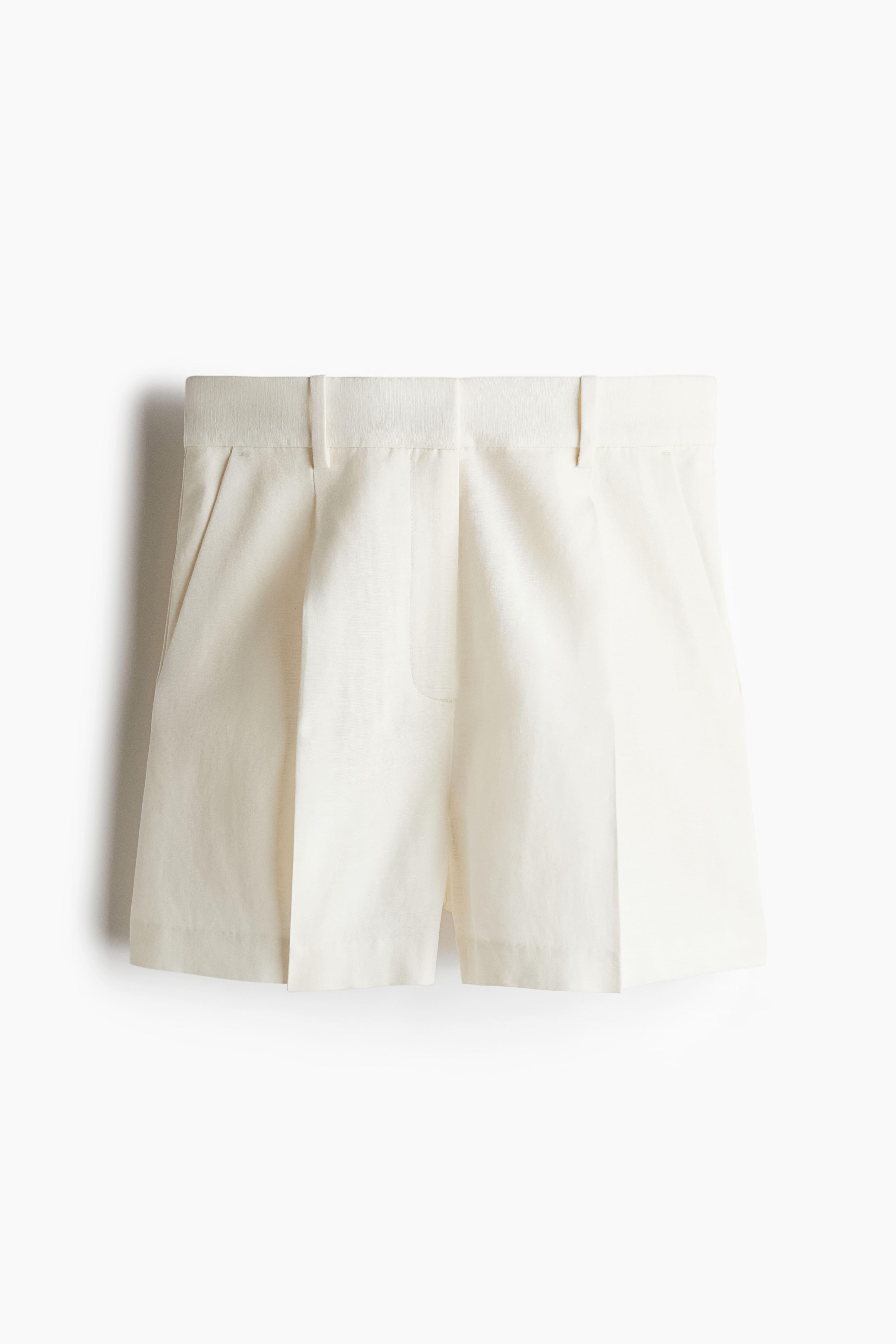 Linen-Blend Shorts Product Image