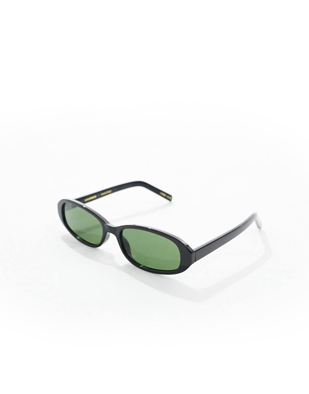 A.Kjaerbede macy narrow sunglasses in black Product Image