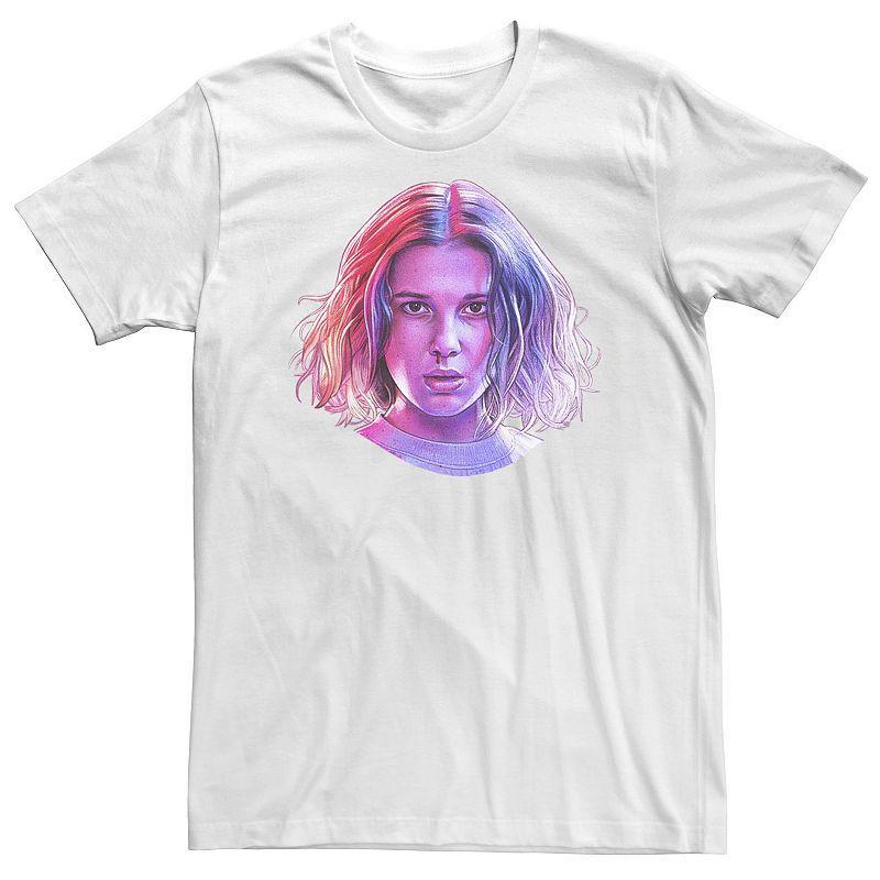 Big & Tall Stranger Things Eleven Rose Tone Nose Drip Portrait Tee, Mens Product Image