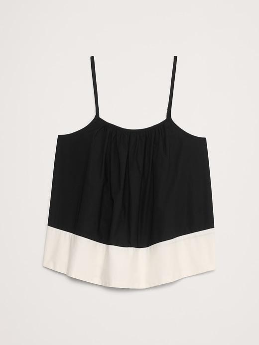 Color-Block Cotton Poplin Tank Product Image
