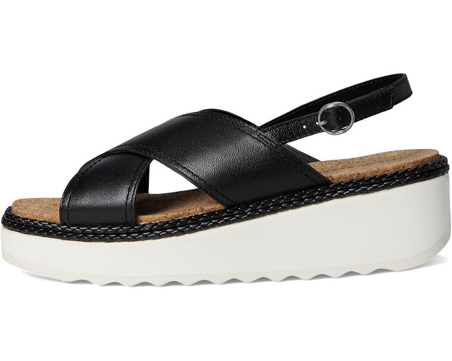 Women's Lucky Brand Pebina Cross Band Wedge Sandals Product Image
