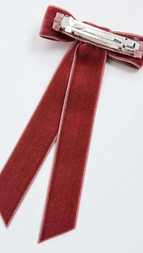 Jennifer Behr Velvet Bow Barrette | Shopbop Product Image