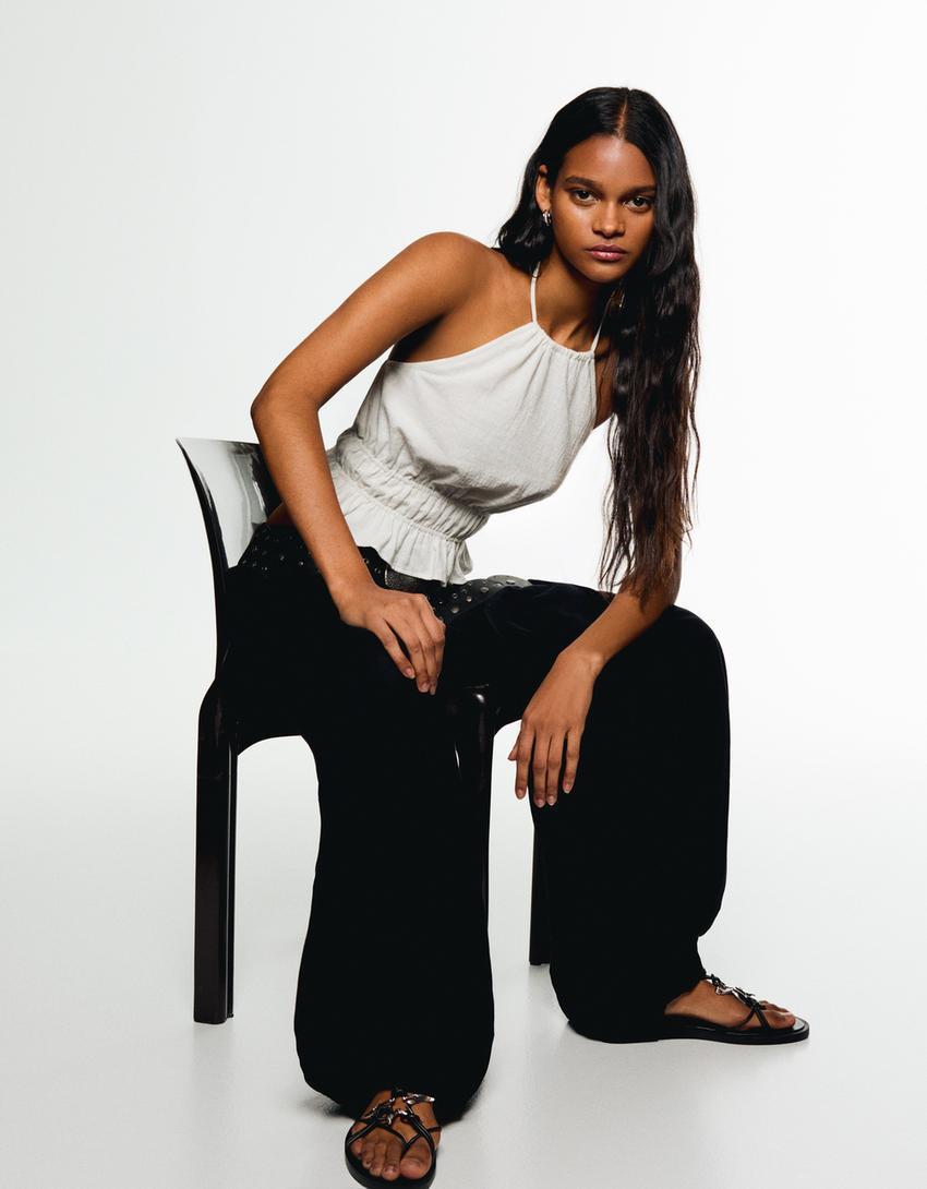 Rustic top with gathering Product Image