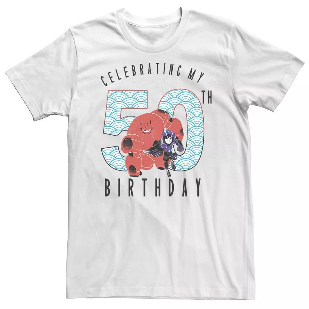 Big & Tall Disney Big Hero 6 Baymax Hiro 50th Birthday Tee, Men's,  Product Image