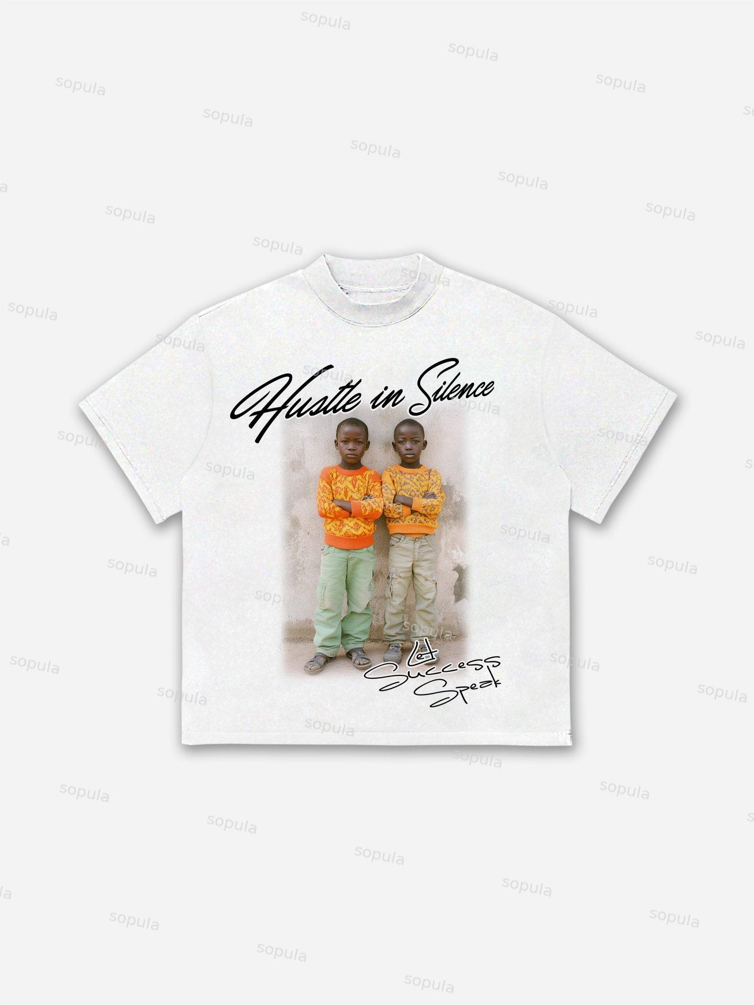 Hustle Street Character Graphic Cotton T-shirt Product Image