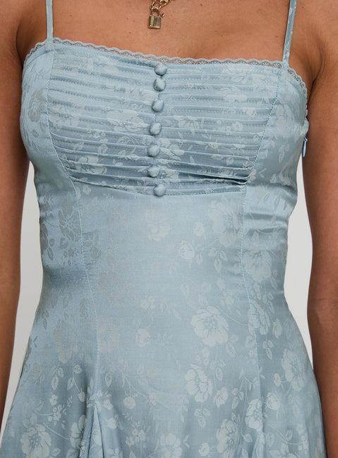 Bluebird Jacquard Mini Dress Blue Product Image