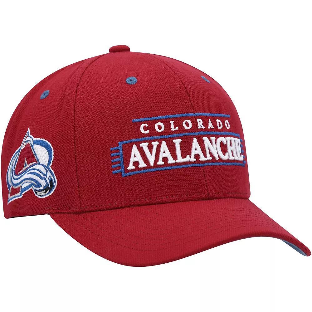 Men's Mitchell & Ness Burgundy Colorado Avalanche LOFI Pro Snapback Hat, Red Product Image