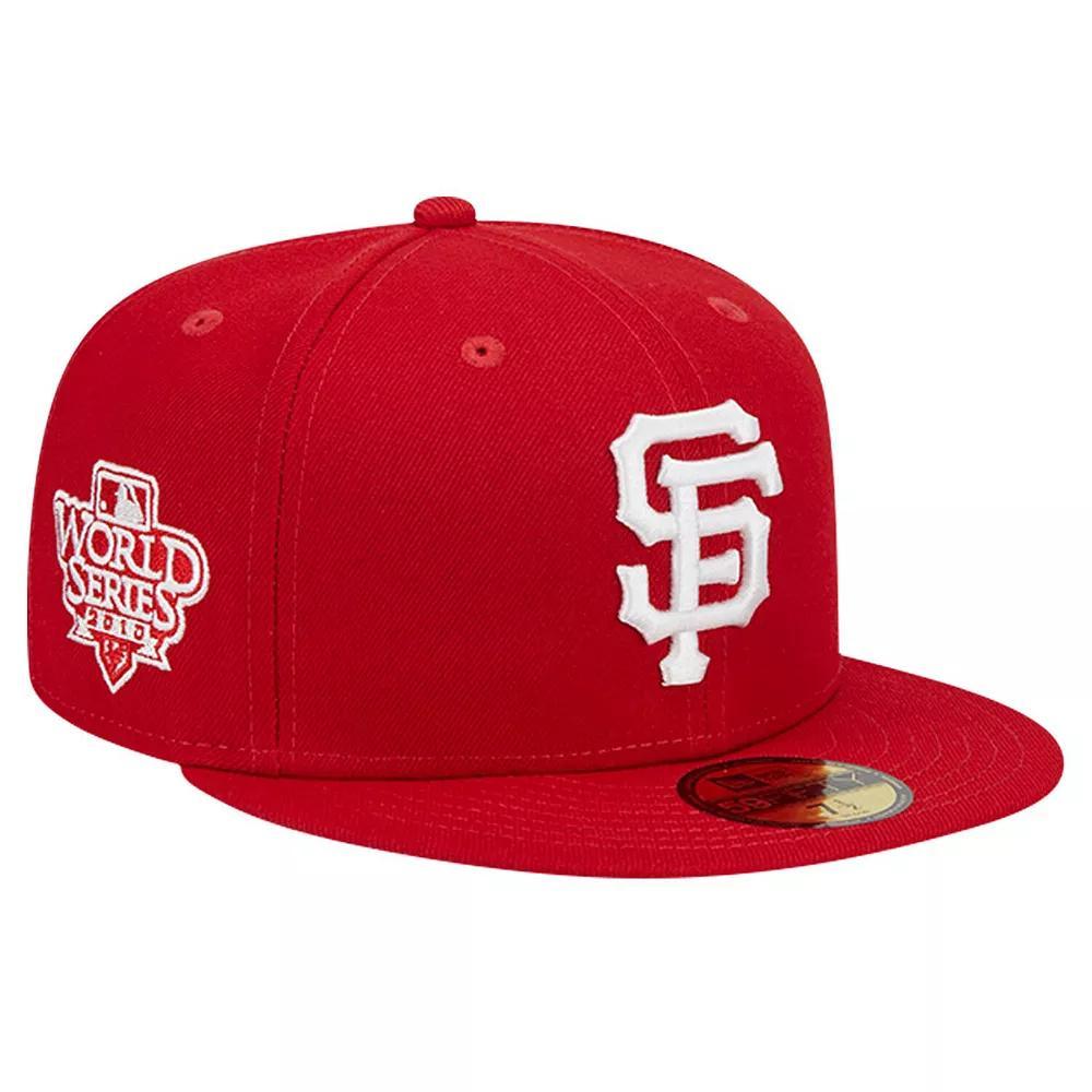 Men's New Era Red San Francisco Giants Logo 59FIFTY Fitted Hat,  Product Image