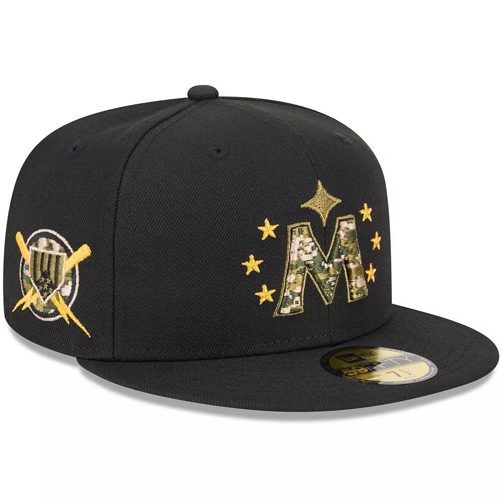 Men's New Era Black New York Mets 2024 Armed Forces Day On-Field 59FIFTY Fitted Hat,  Product Image