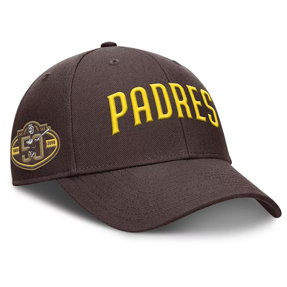 Men's Nike Brown San Diego Padres Rise Gaberdine Adjustable Hat,  Product Image