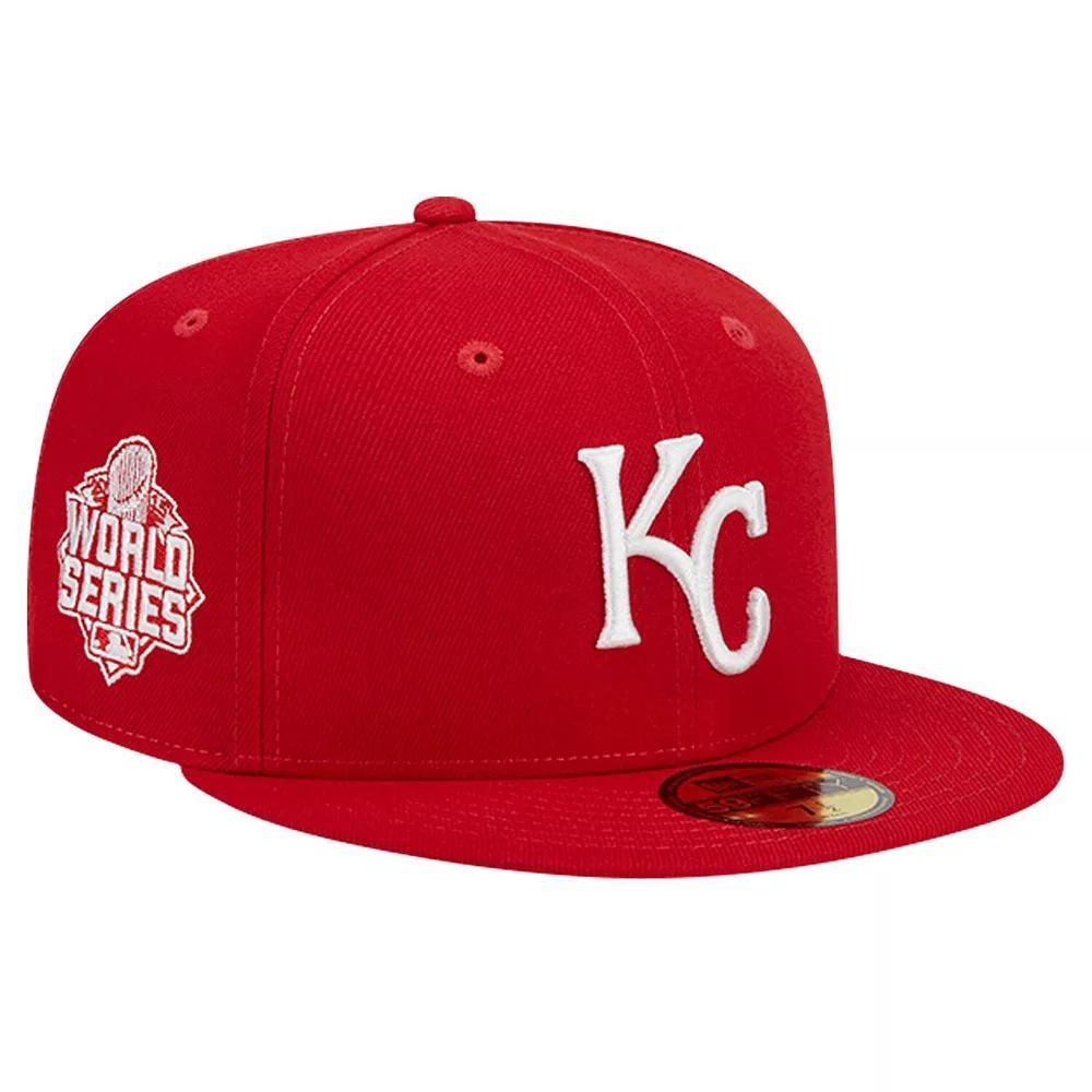 Men's New Era Red Kansas City Royals Logo 59FIFTY Fitted Hat, Size: 7 3/8 Product Image