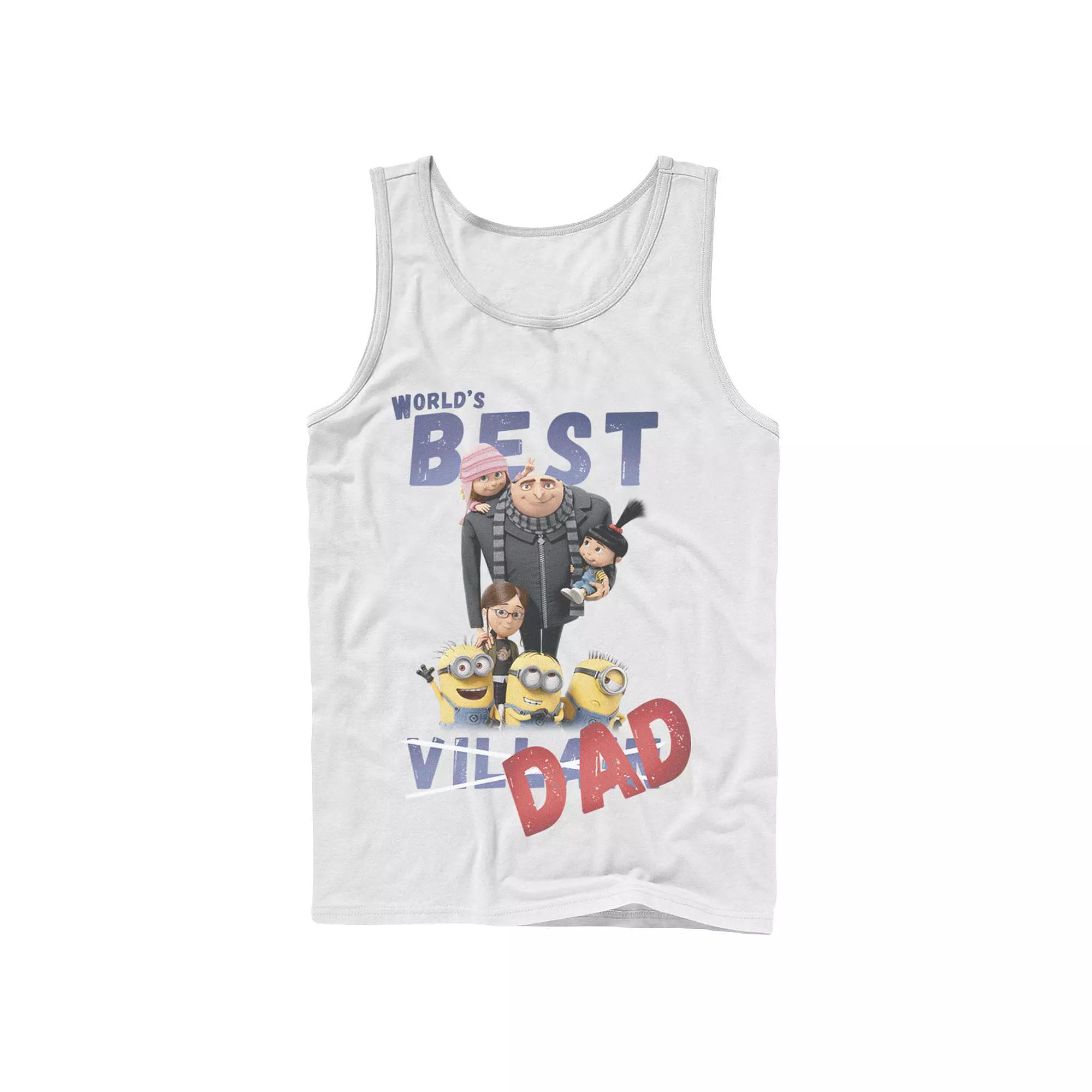 Men's Despicable Me Minions World's Best Dad Tank Top,  Product Image