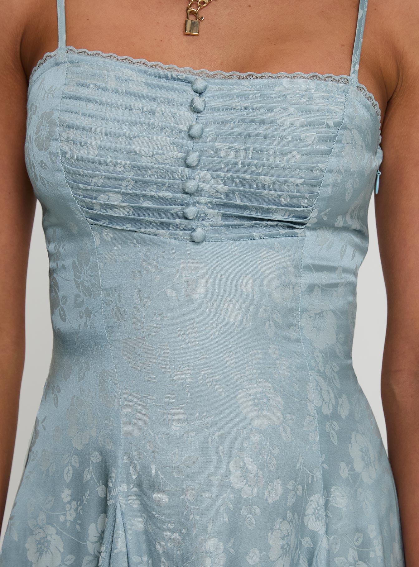 Bluebird Jacquard Mini Dress Blue Product Image