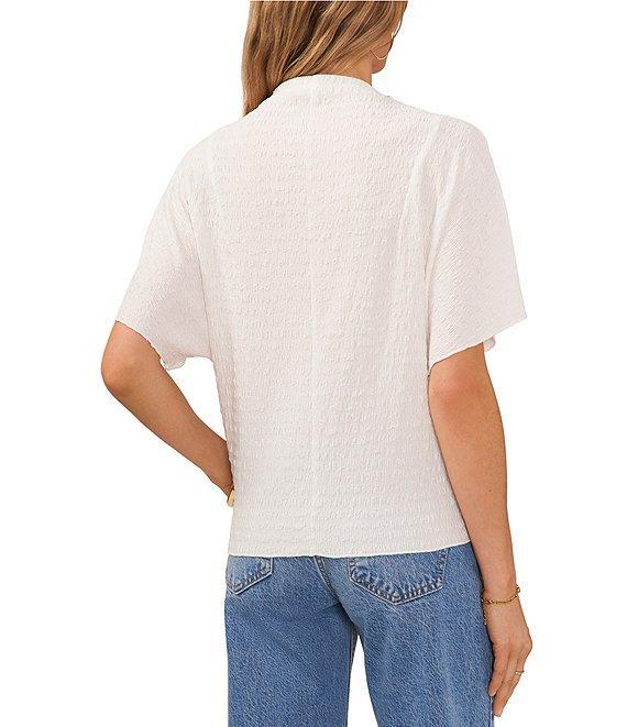 Vince Camuto Knit Cowl Neck Short Sleeve Blouse Product Image