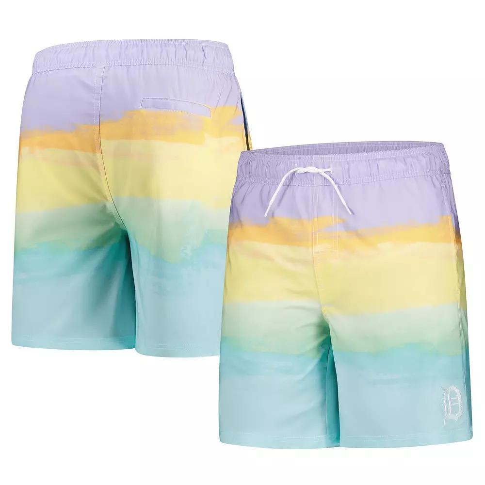 Men's G-III Sports by Carl Banks Light Blue Detroit Tigers Swim Trunks,  Product Image