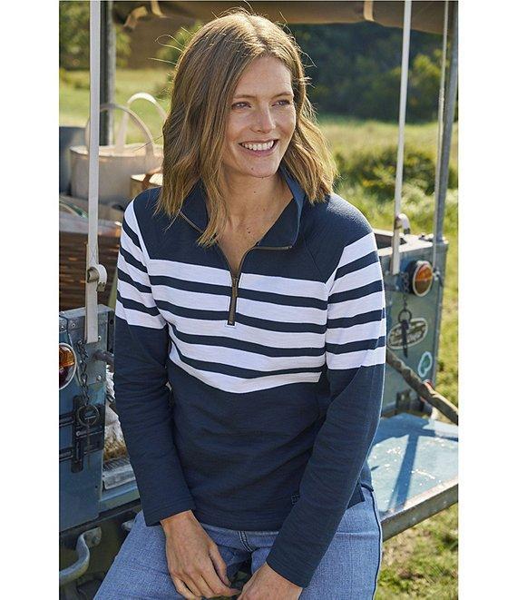 L.L.Bean Peaks Island Mock Neck Quarter Zip Raglan Long Sleeve Jacket Product Image