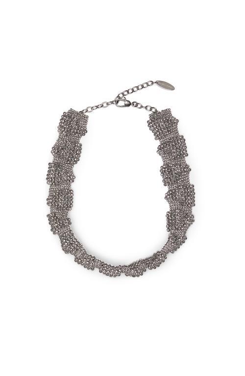 BRUNELLO CUCINELLI Sculptured Choker In Grey Product Image