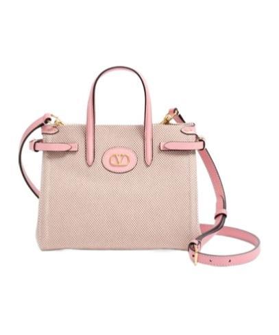 VALENTINO GARAVANI Logo Shoulder Bag In Nude Product Image