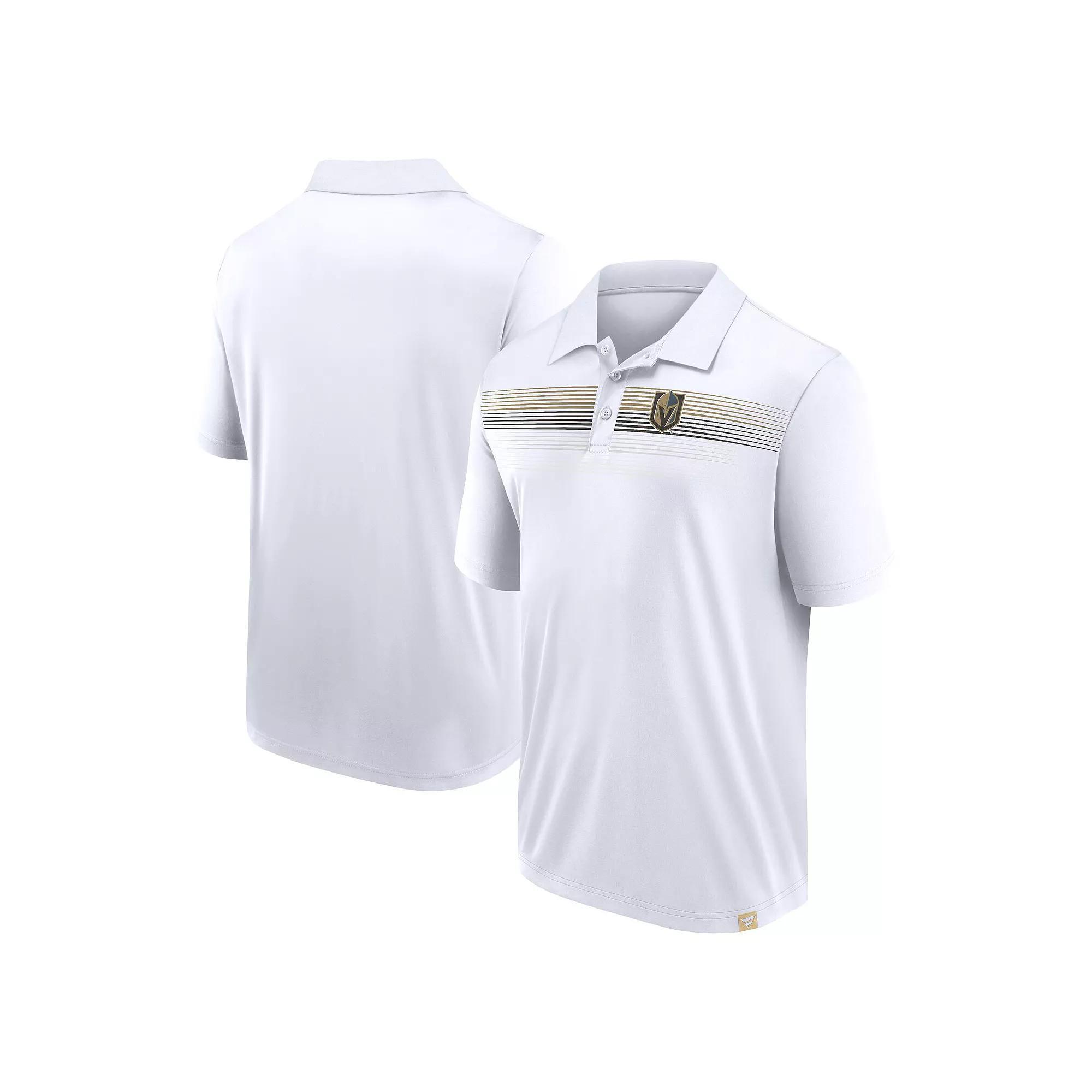 Men's Fanatics White Vegas Golden Knights Victory For Us Interlock Polo,  Product Image