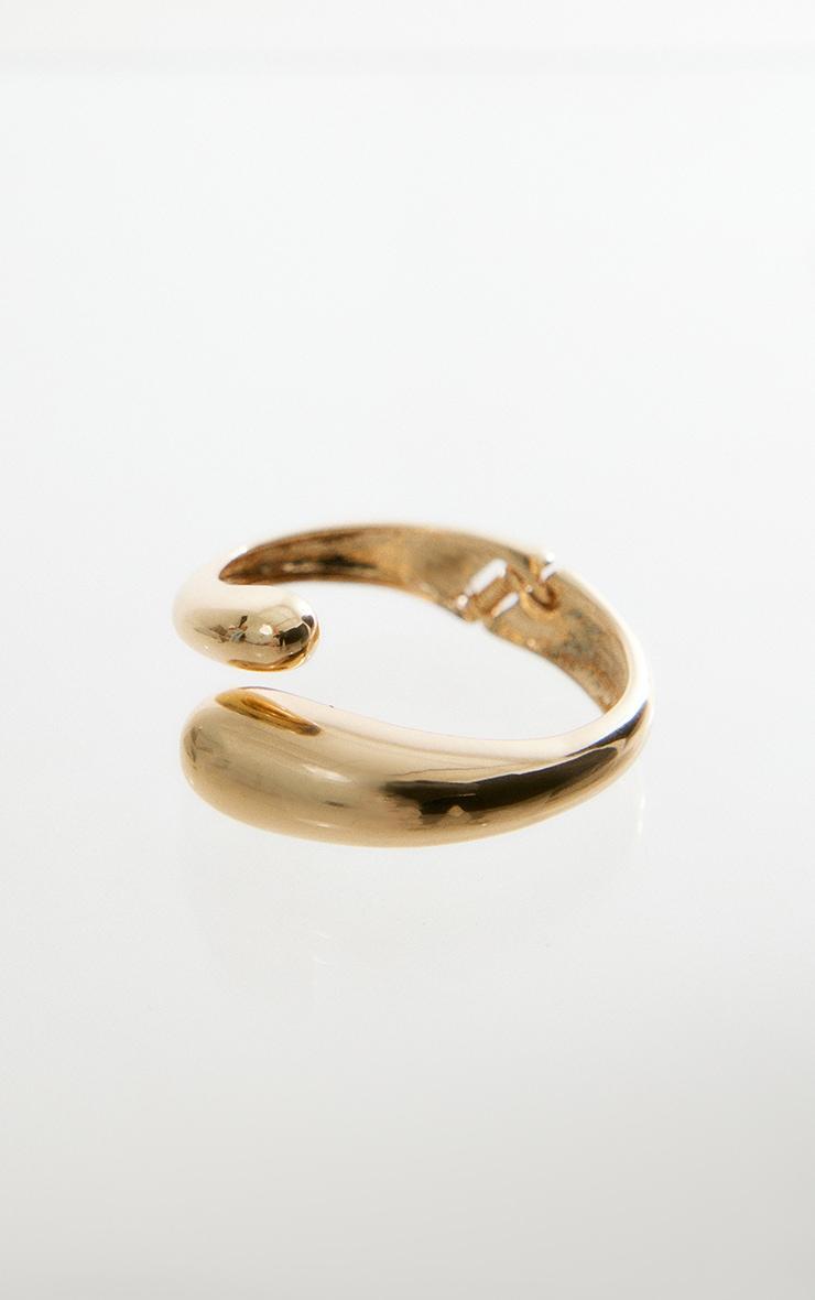 Gold Thick Wrap Around Bangle Product Image