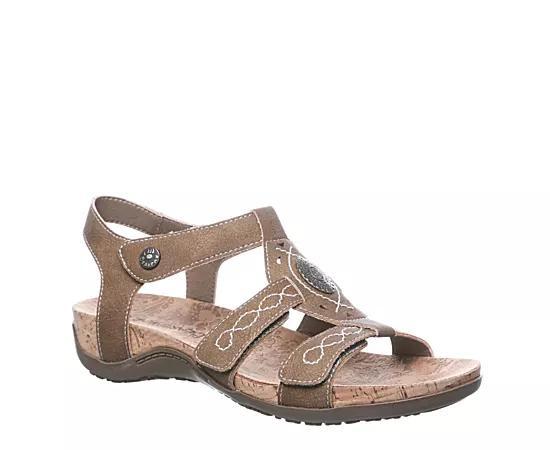 Bearpaw Womens Ridley Ii Wide Casual Comfort Sandals Product Image