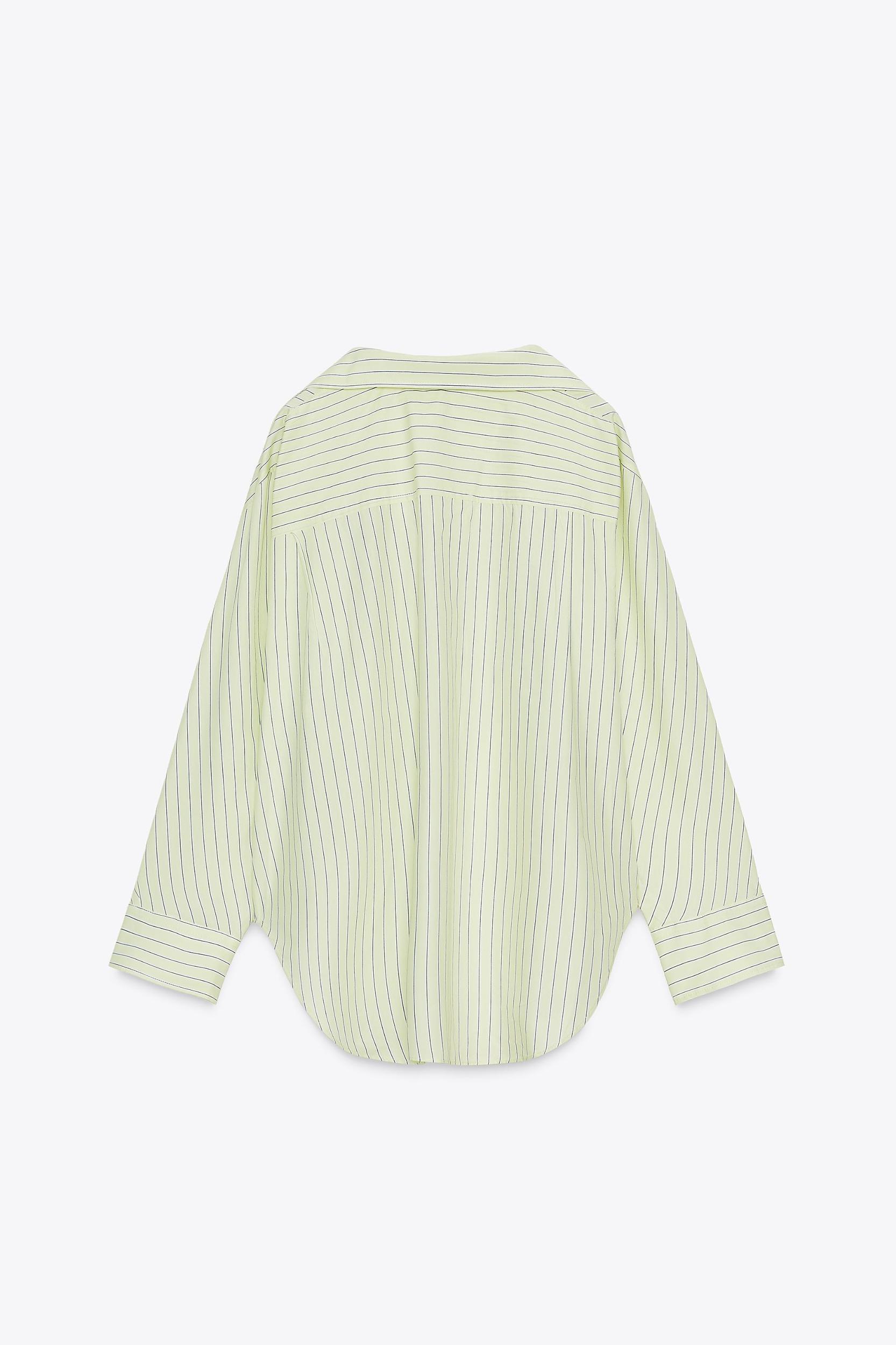 OVERSIZED STRIPED POPLIN SHIRT Product Image