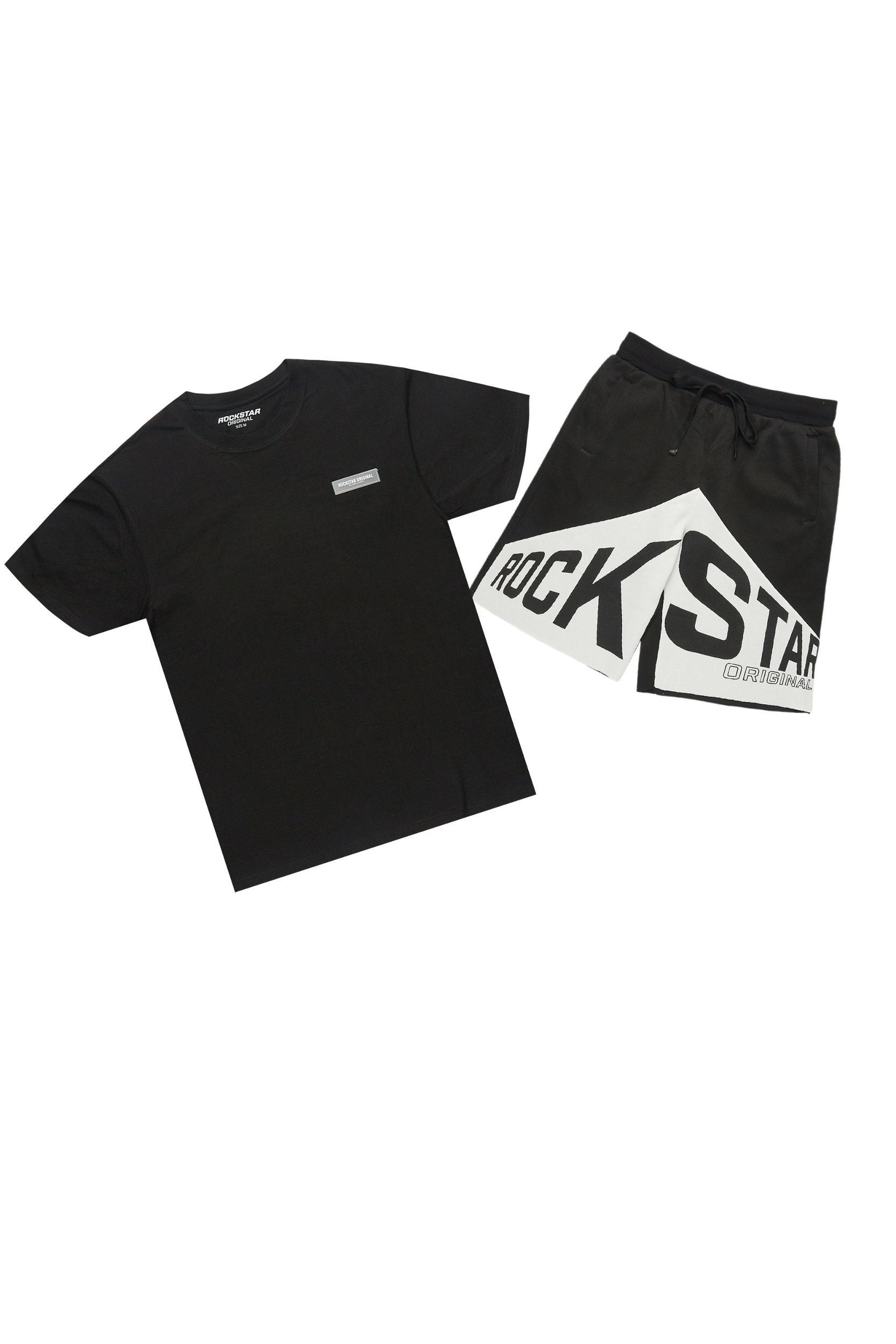 Diona Black T-Shirt Short Set Female Product Image