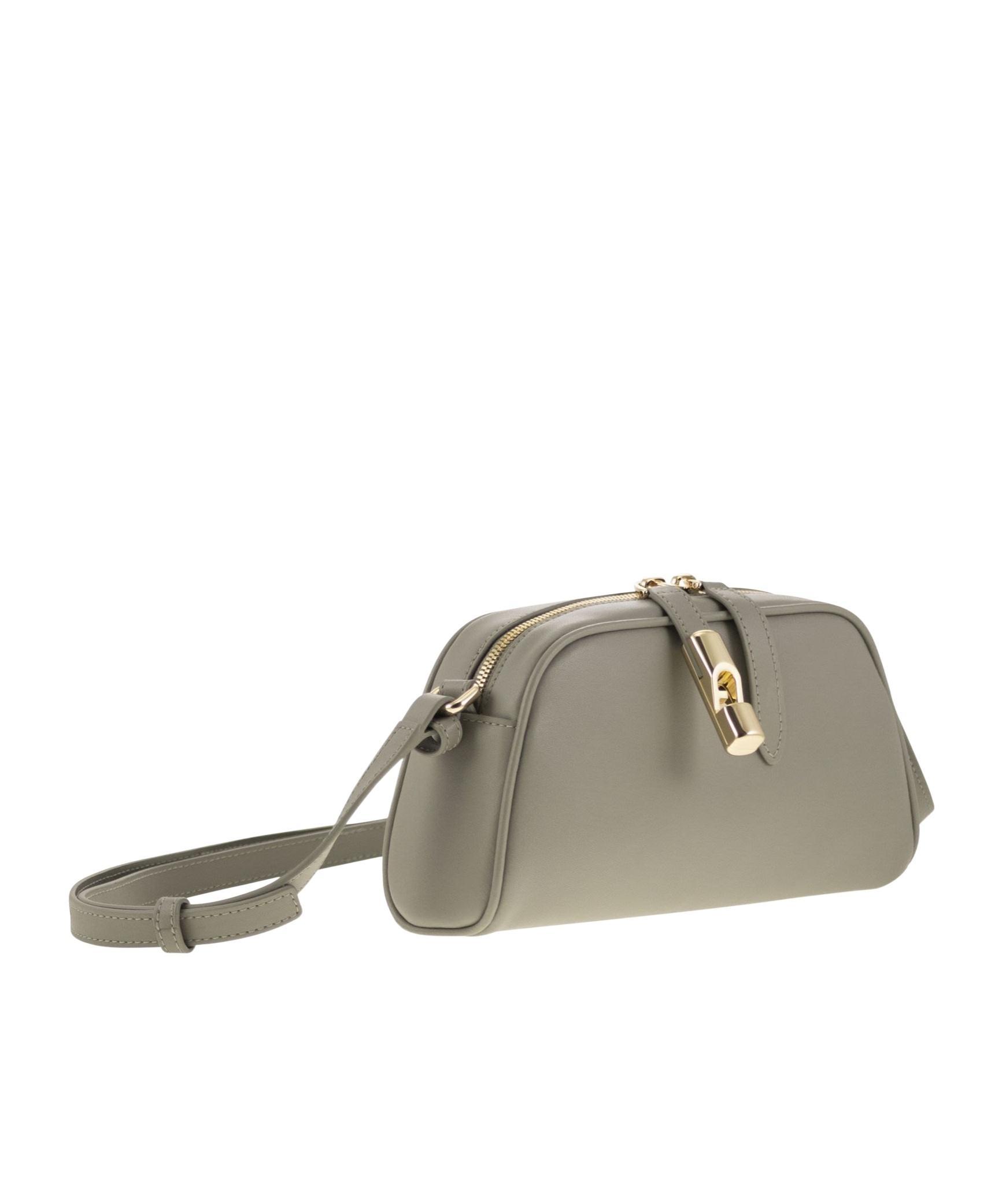 FURLA Zippered Shoulder Bag In Gray Product Image