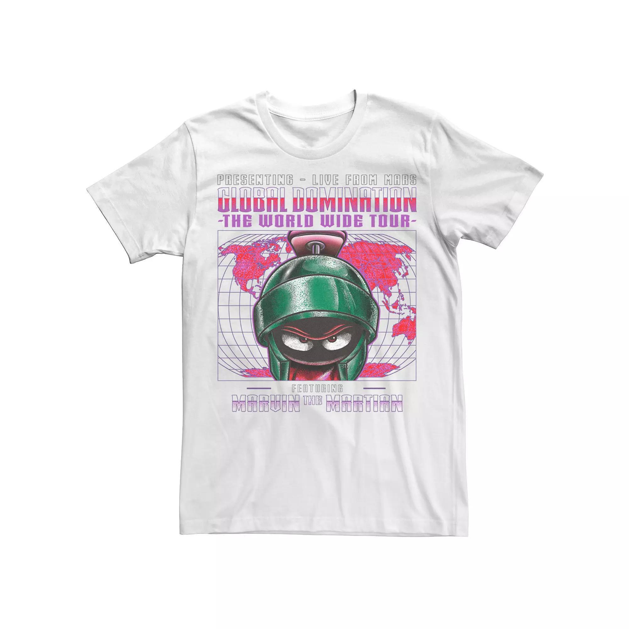Men's Looney Tunes Marvin The Martian Global Domination Tee,  Product Image