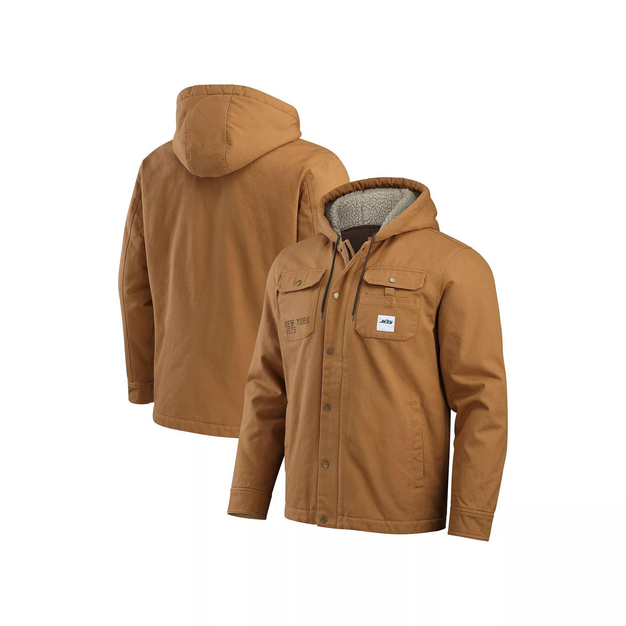 Men's Darius Rucker Collection by Fanatics Tan Cincinnati Bengals Canvas Full-Zip Hoodie Jacket, Size: Small, Team Product Image