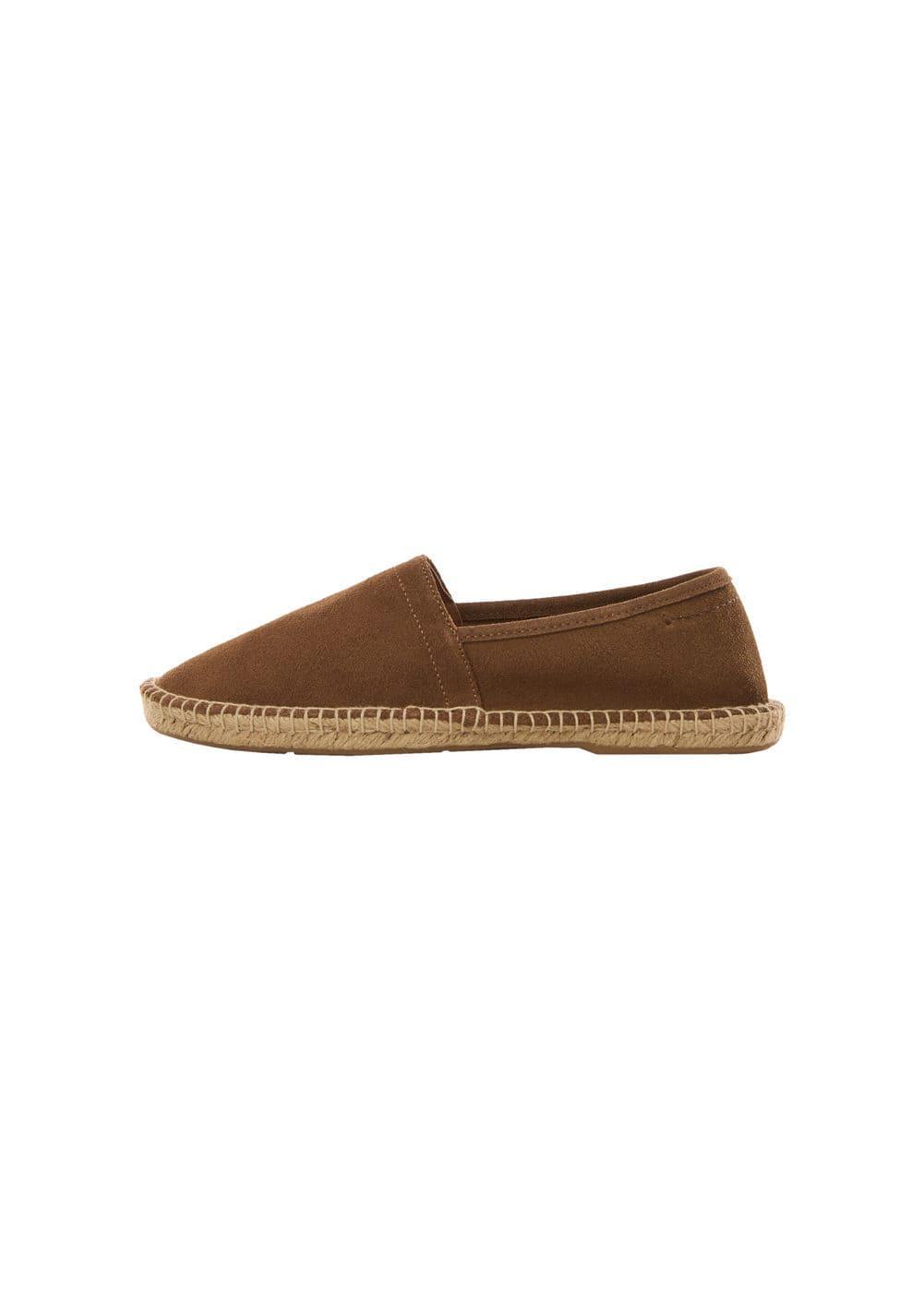 Mango Mens Jute Suede Leather Espadrilles Product Image