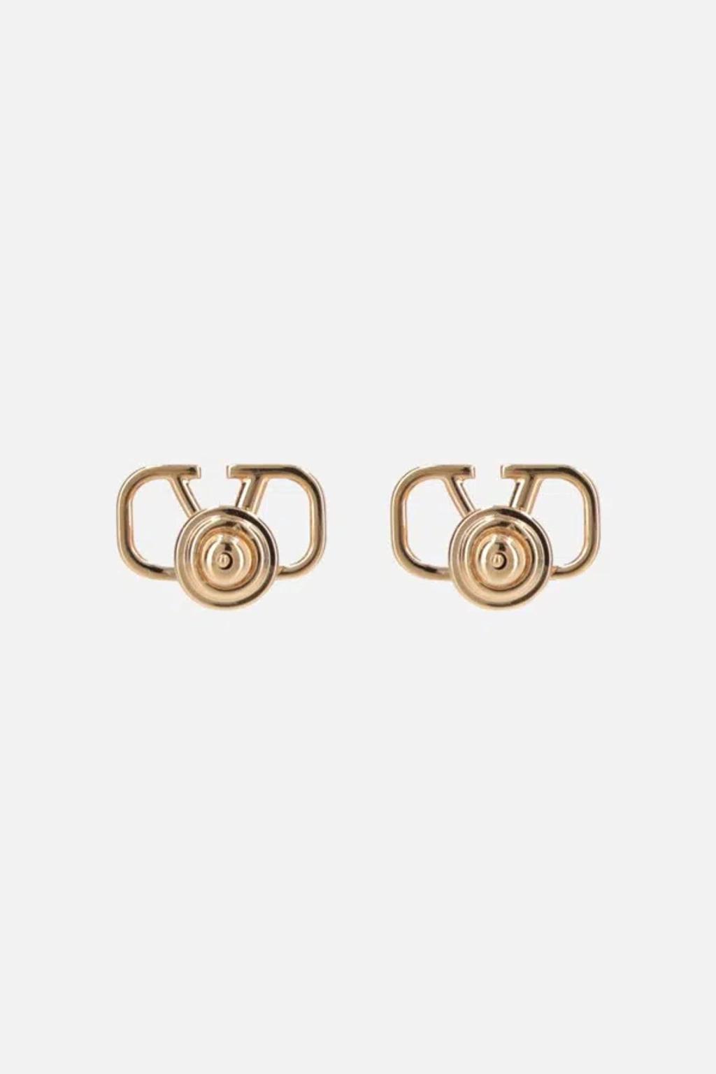 VALENTINO GARAVANI Valentino Vlogo Signature Earrings In Gold18 Product Image