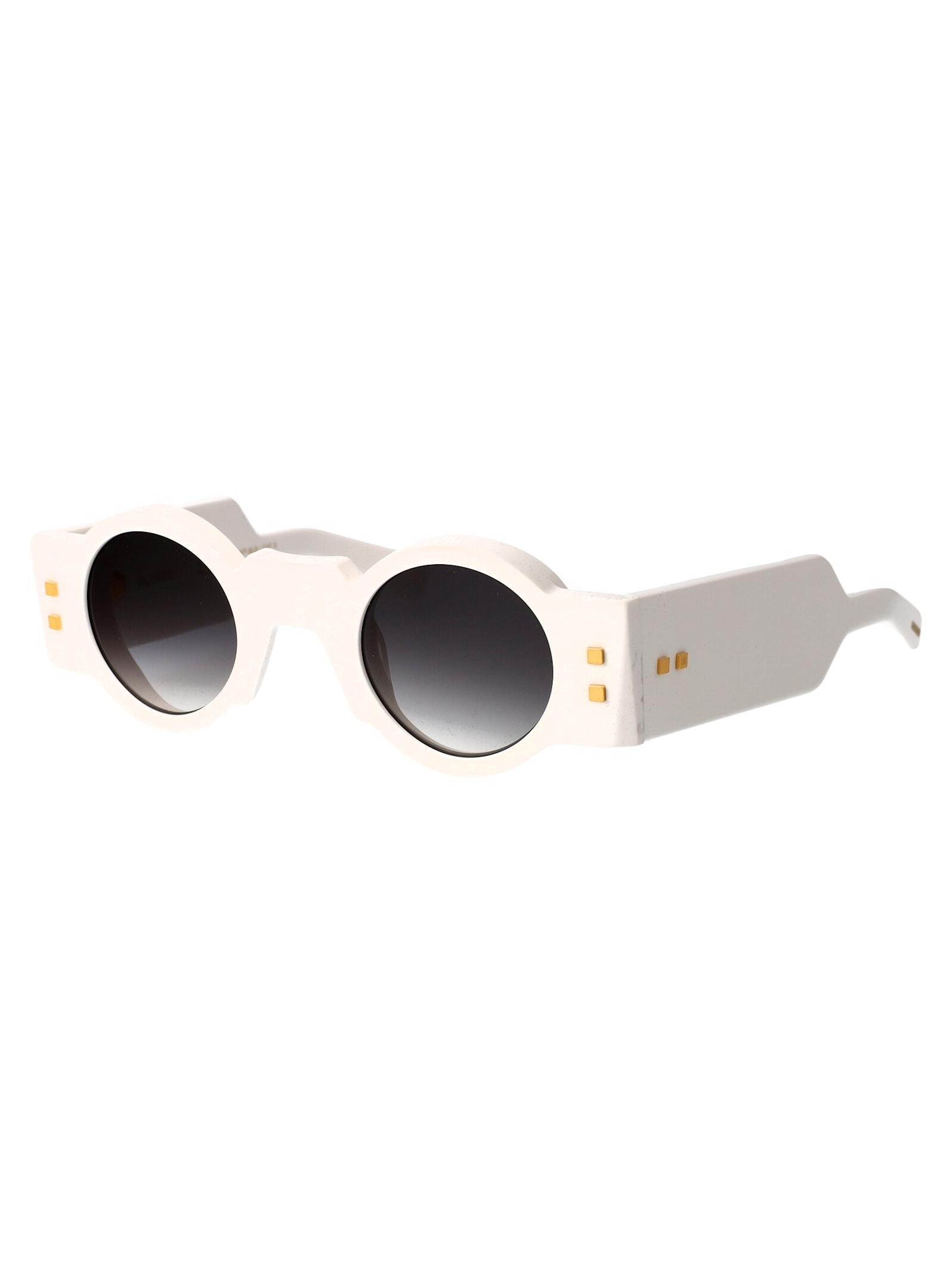 BALMAIN Olivier Sunglasses In Wht - Gld Product Image