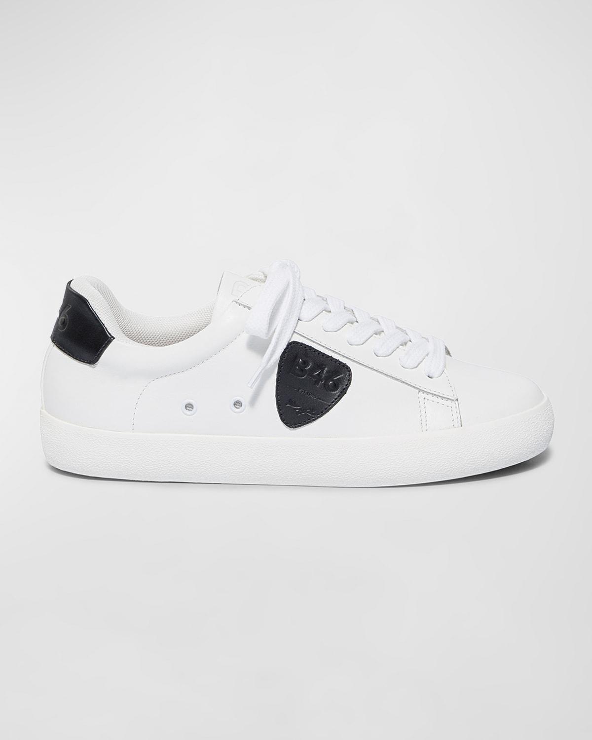 Womens Tatum Leather Logo Sneakers Product Image