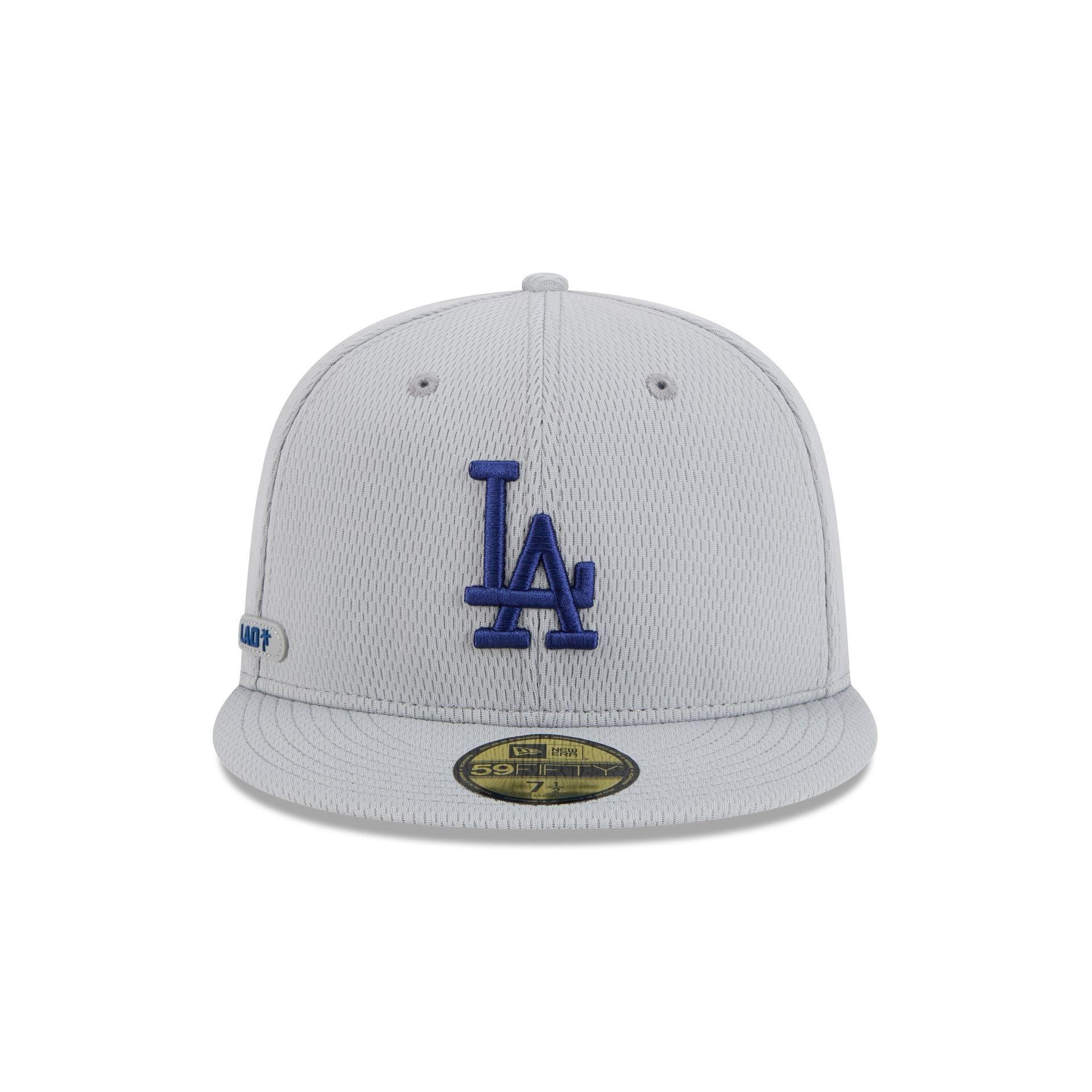 Los Angeles Dodgers 2025 Clubhouse Gray 59FIFTY Fitted Hat Male Product Image