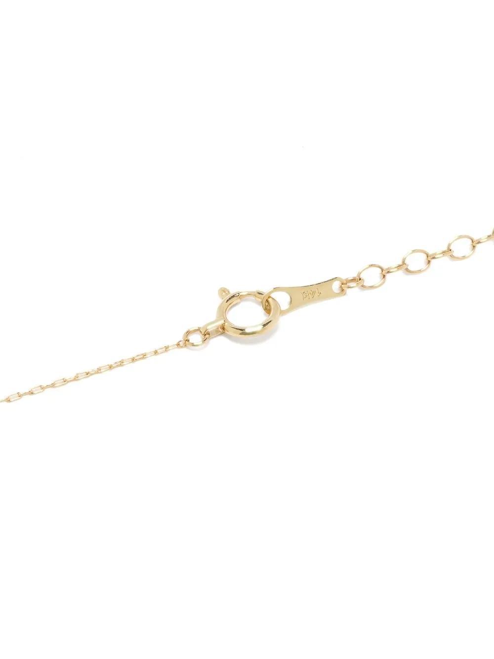 MIZUKI 14kt Yellow Gold Akoya Pearl Diamond Drop Necklace Product Image