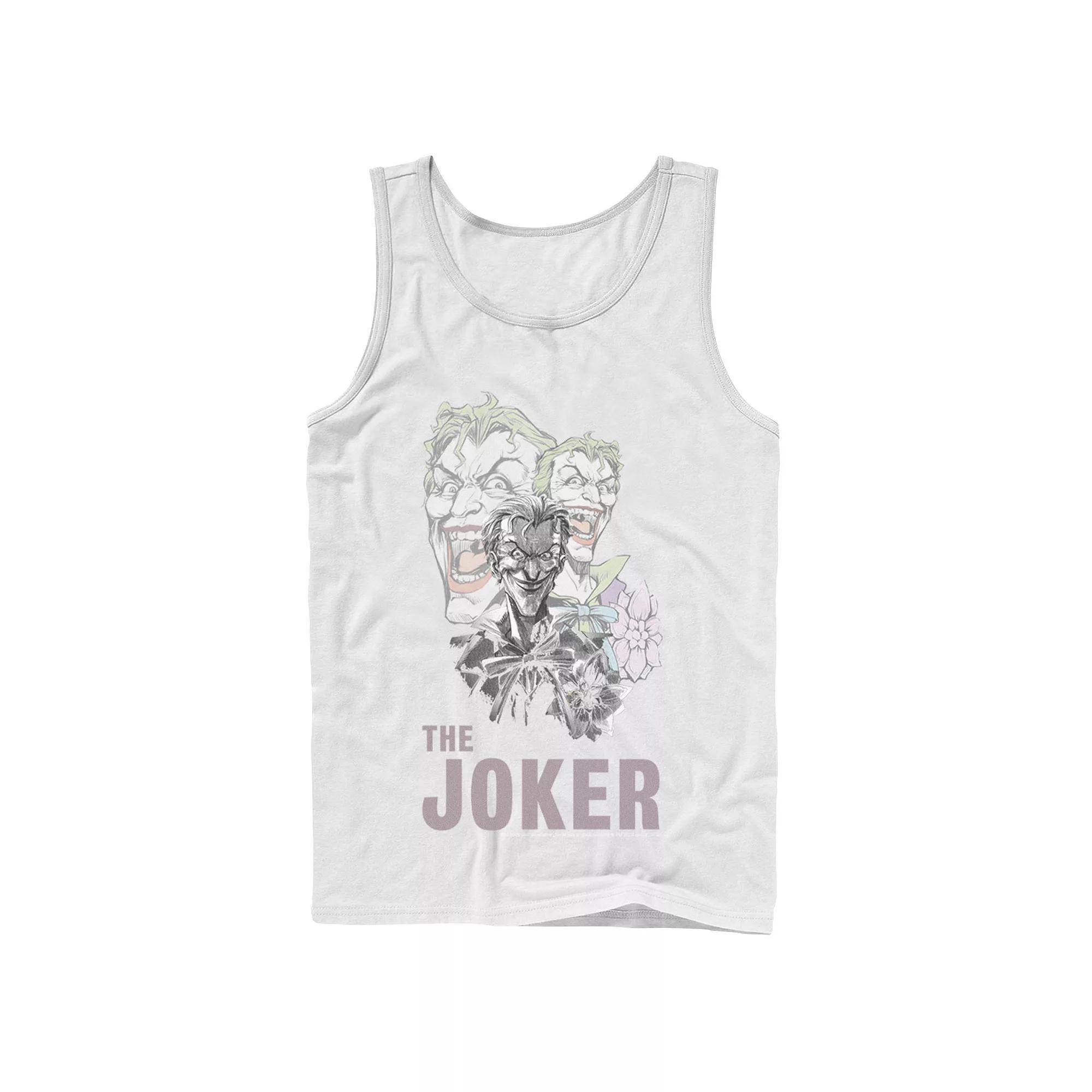 Men's DC Comics The Joker Collage Tank Top, Size: XL, White Product Image