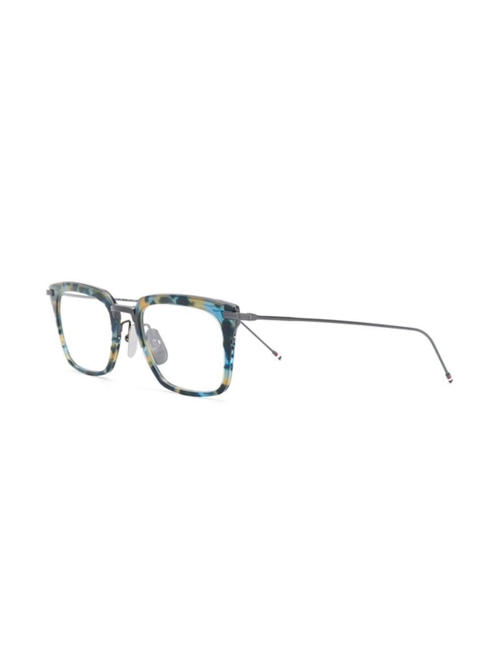 THOM BROWNE Tortoiseshell Effect Glasses In Grey Product Image