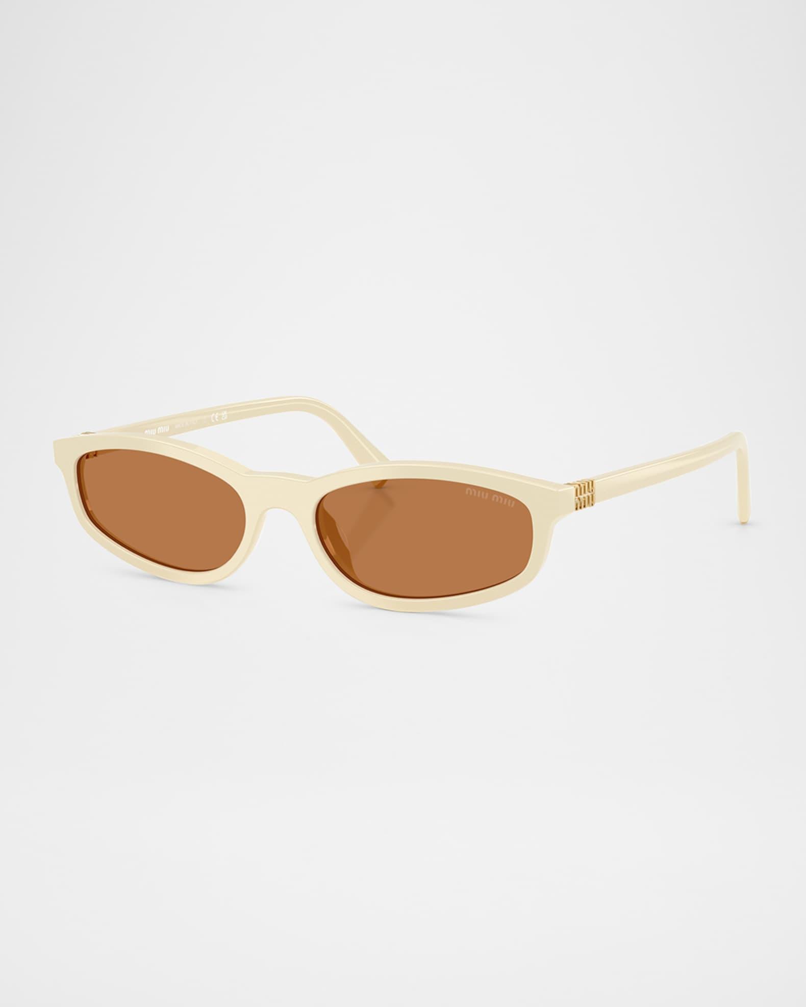 Miu Regarde MU A06S Acetate Oval Sunglasses Product Image