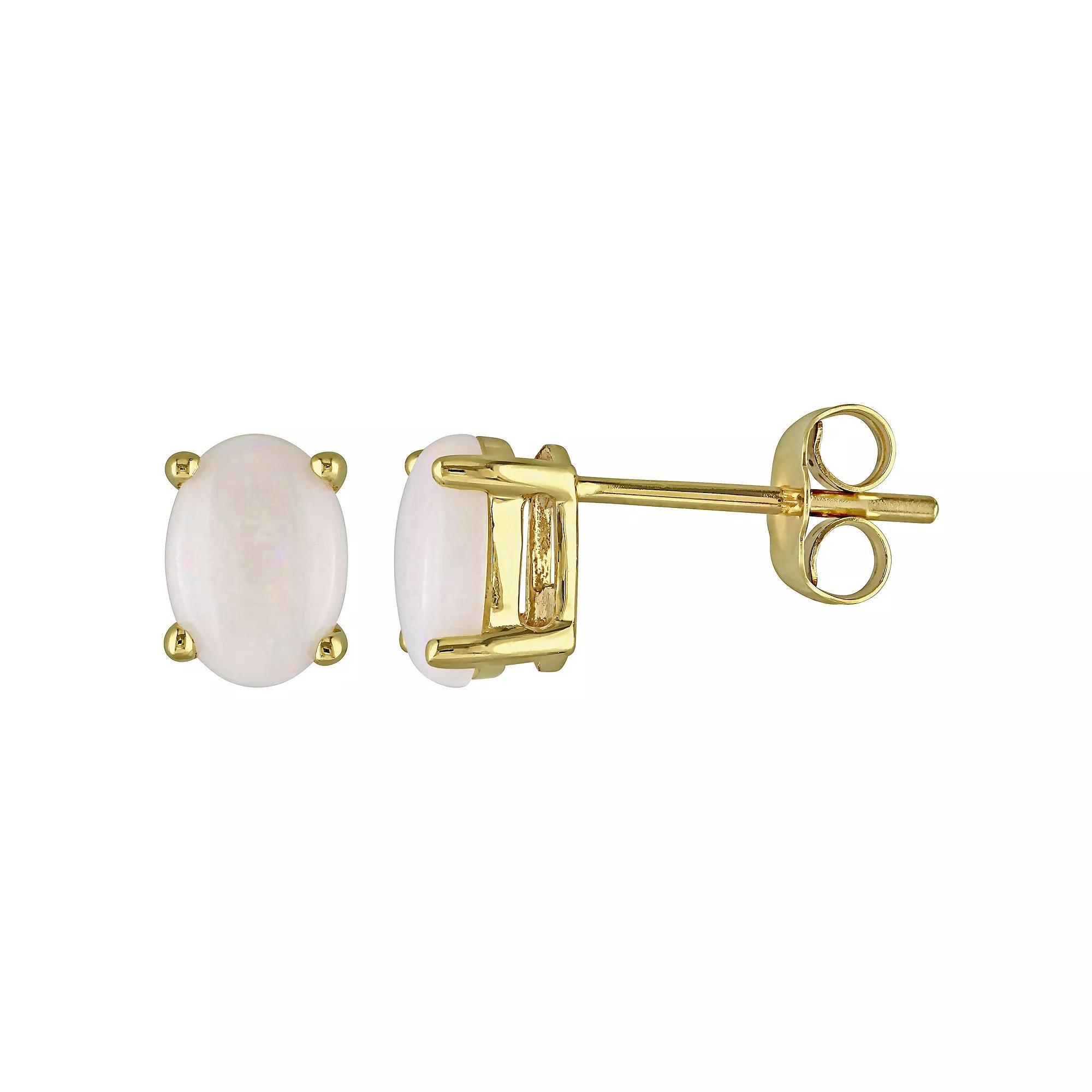 Stella Grace 10k Gold Opal Stud Earrings, Women's Product Image