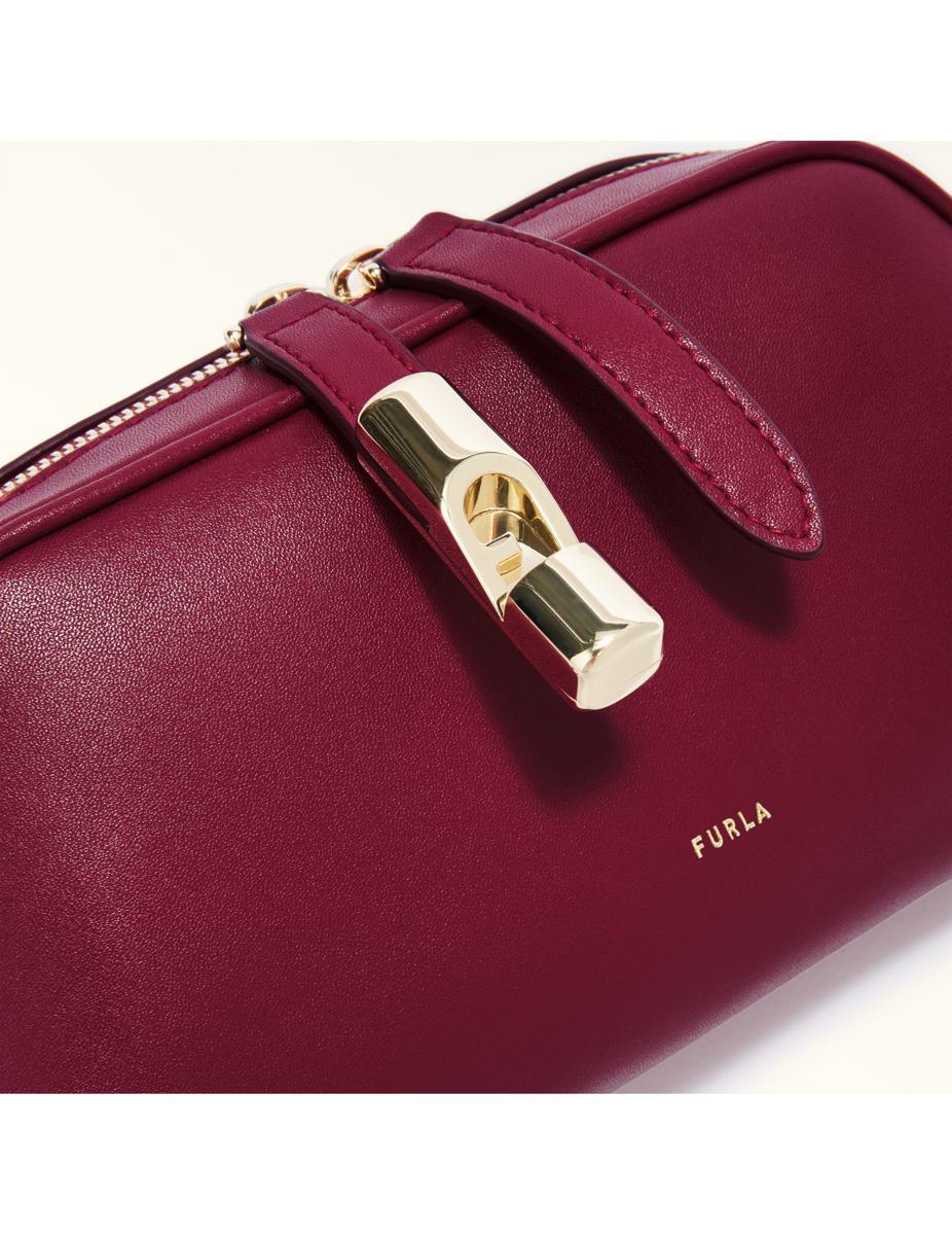 FURLA Leather Shoulder Bag In Cherry Product Image